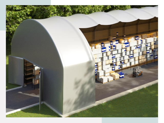 Тентовые ангары в Мончегорске