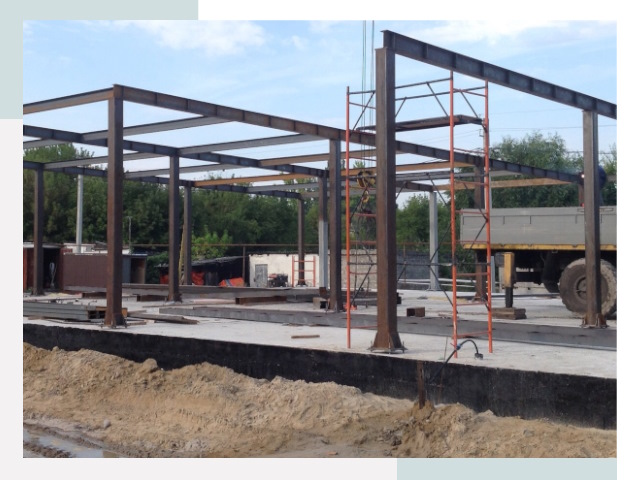 Фундамент для ангаров в Мончегорске