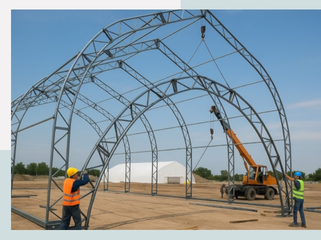 Монтаж ангаров в Мончегорске от 606 руб. - Надежно и быстро