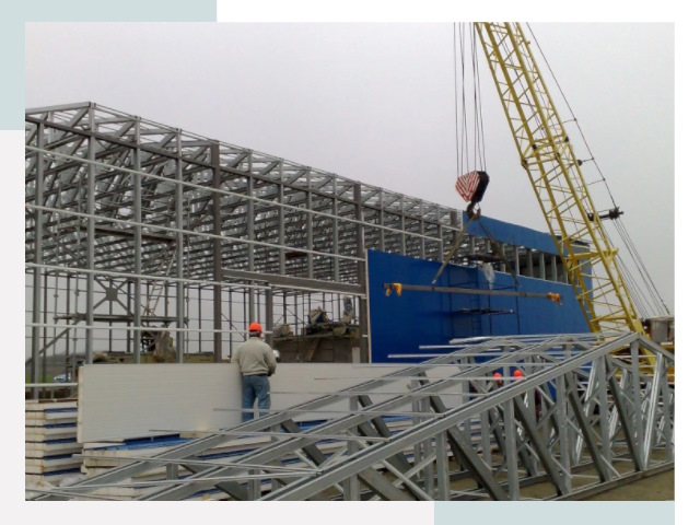 Монтаж ангаров в Мончегорске